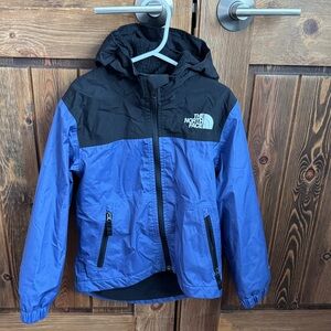 The North Face Black and Blue Hooded Jacket